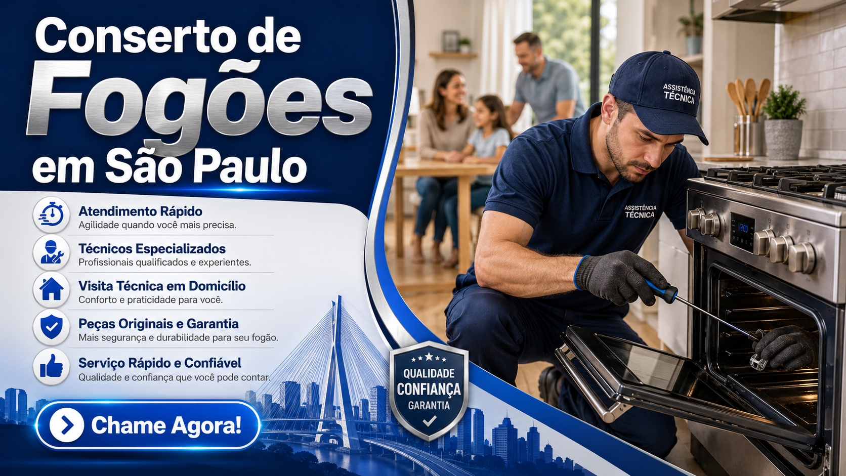 Conserto de Fogões em São Paulo