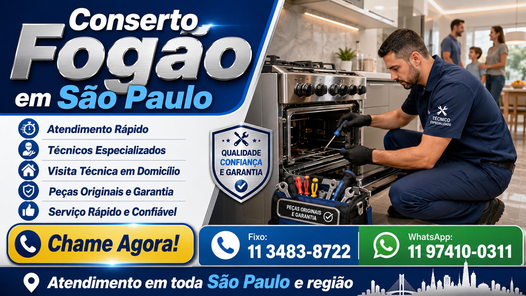 Conserto de Fogão em São Paulo