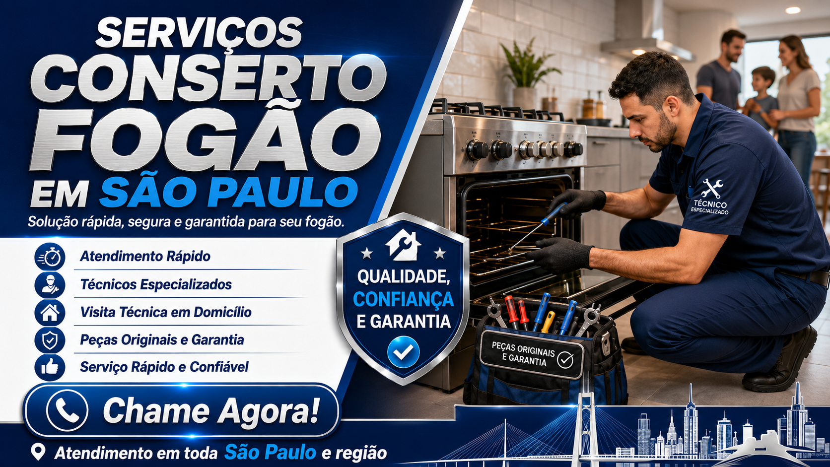 Serviços Conserto Fogão em São Paulo
