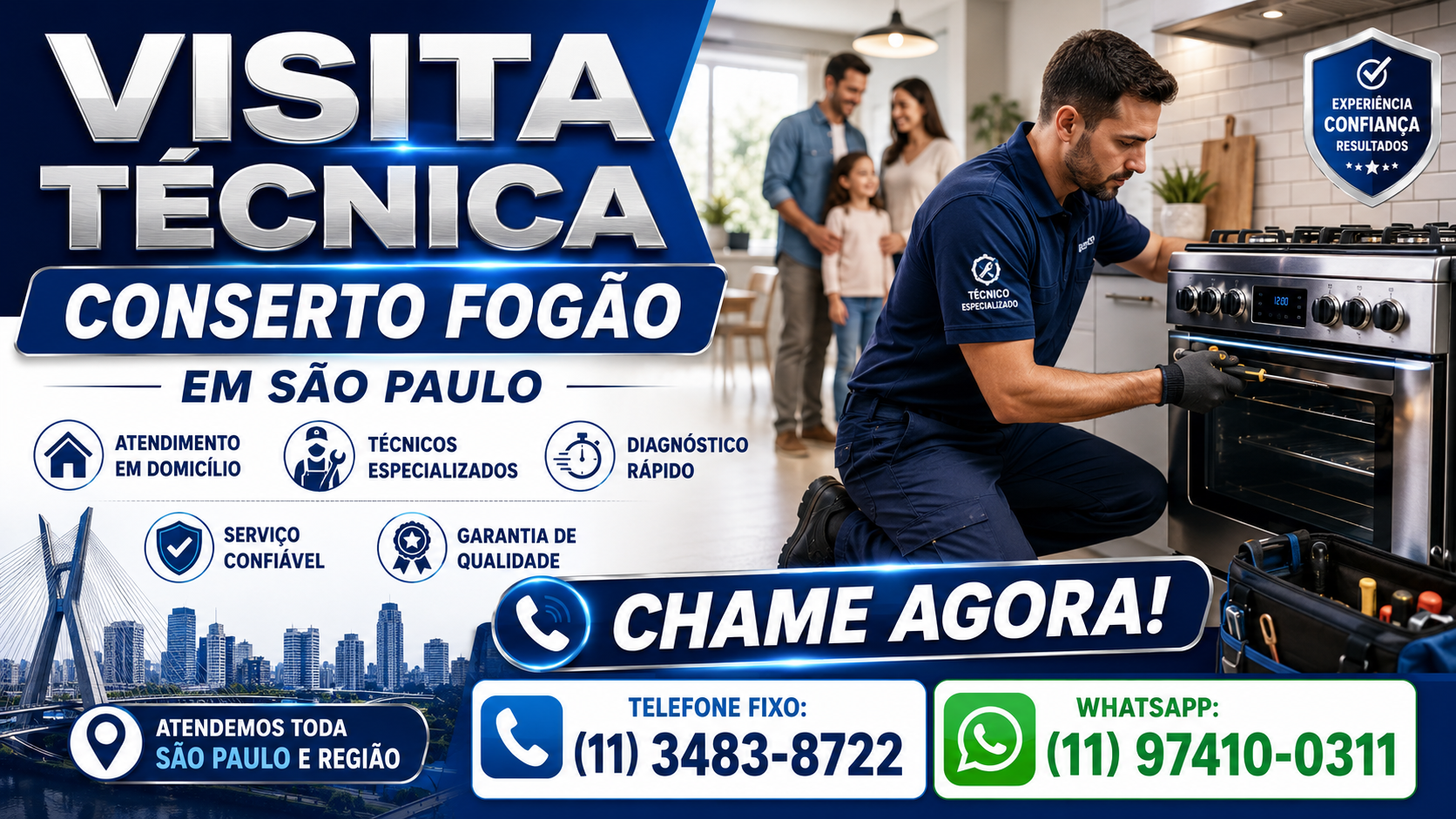 Visita Técnica Conserto Fogão em São Paulo